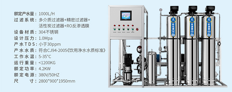 水處理設備技術參數(shù)